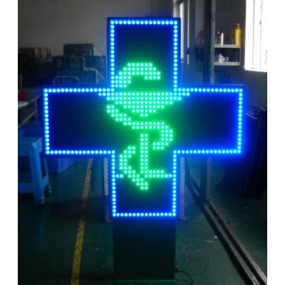 LED Cross Pharmacy With CE Has Blue/Green/Red/RGB Color