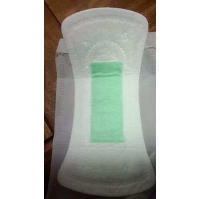 Anion sanitary napkin with dark green chip