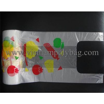 Vietnam plastic bag on roll for food packing