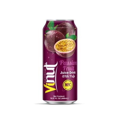 490ml VINUT 100% Fresh Passion Fruit Juice with Pulp drink from Vietnam Suppliers Manufacturers