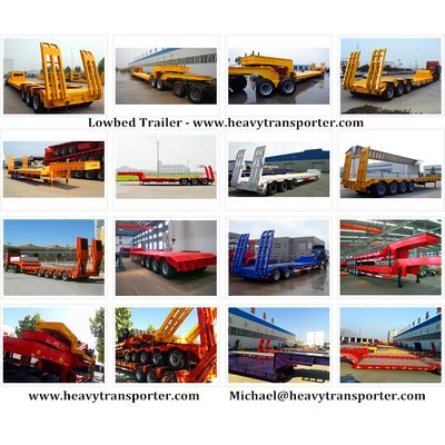 Semi Trailer-Lowbed Trailer-Low Loader-Extendable Trailer-CHINA HEAVY TRANSPORTER