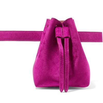 Fancy Fashion Lady Fuschia Bucket Crossbody and Waist Belt Bag
