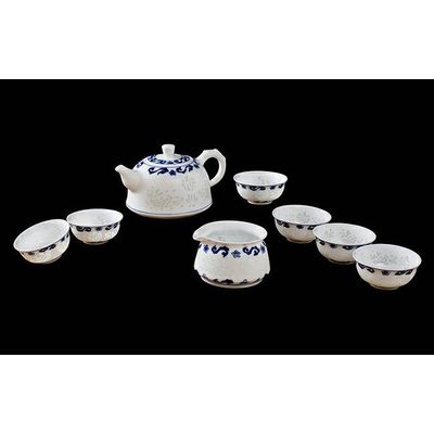 Nice Handmade Porcelain Tea Cups Set for Sale