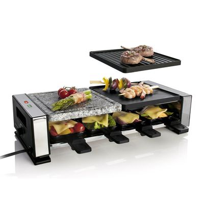 Electric Raclette Grill Maker for 8 person