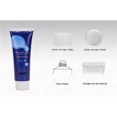 D35mm Vaseline Hand Cream Tube Suppliers with White Screw On Cap