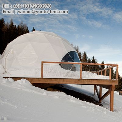 PVC waterproof geodesic dome tents glamping igloo prefab camping house hotel resort