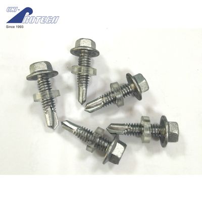 Self drilling screws with epdm washer