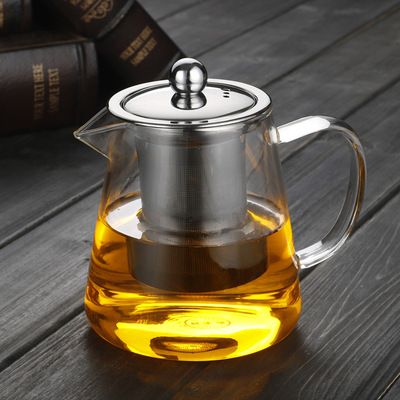 Glass Teapot Gas Stove Induction Cooker Water Kettle Heat Resistant Glass Teapot