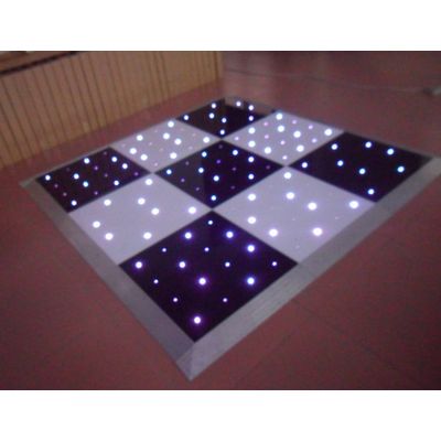 black and white portable twinkling star lite LED RGB dance floor