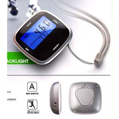 3D Sensor Mutli Function Pedometer With Memory and Backlight