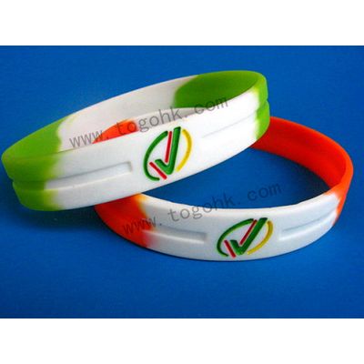 Silicone rubber wristbands