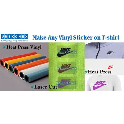 Make Any Vinyl Sticker by Laser on Shirt
