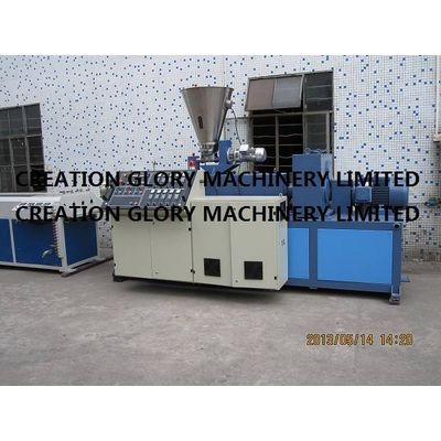 High quality conical twin screw plastic extruder machine