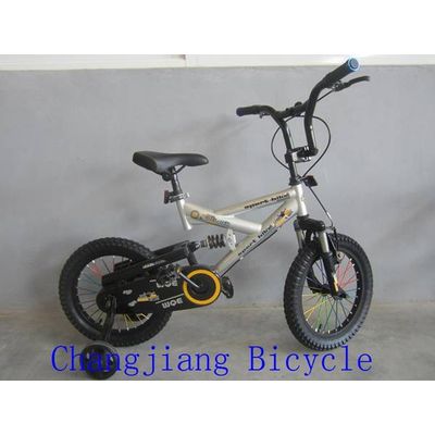 fashion children's bmx bike with suspensions and v-brake