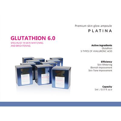 PLATINA GLUTATHION 6.0 SKIN GLOW AMPOULE