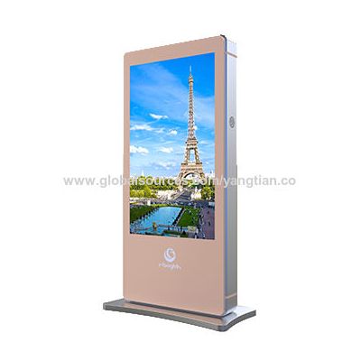 Digital Signage Player 65" Freestanding Ooh out of Home Outdoor Signage Solution Companies