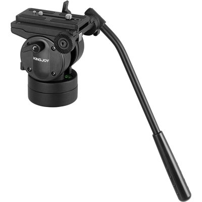Kingjoy professional video camera bird watching pan tilt head with quick release plate