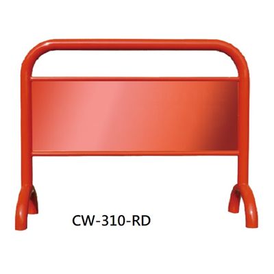 Metal Safety Barrier of Limited Access in Red