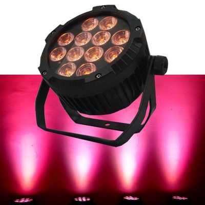 China RGBWA IP65 waterproof led outdoor light,12PCS 5in1 outdoor par led,led color bank
