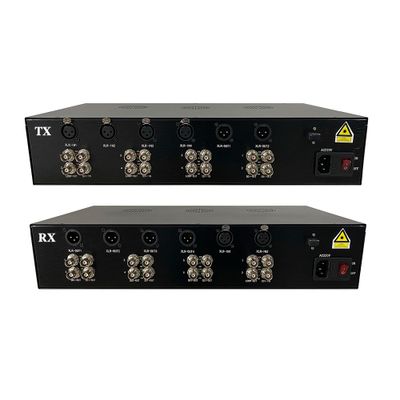 ETV Customized SDI video +XLR balanced audio fiber optic extender Multi-channel over 1 optical fiber