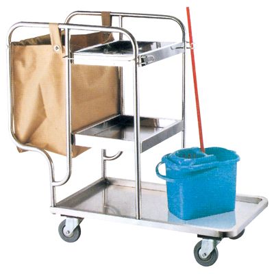 Cleaning cart,Hotel laundry cart, laundry trolley. service trolley, Hotel trolley
