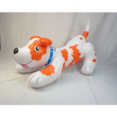 Jetsonic huge Orange Dalmatian Inflatable Animal Toy Swimming Ride-ons Inflatable Pool Toy For kids
