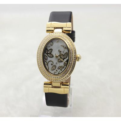 Wholesale Fashion Style Bracelet Watch With Rhinestones For Women Silver And Copper Tone