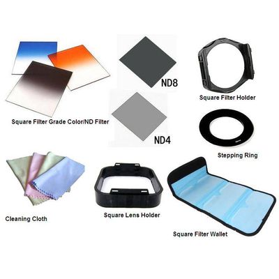 Square Filter Accessories:Filter,wallet,filter holder,stepping ring