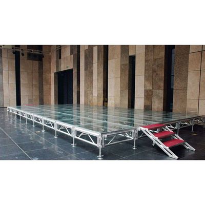 Dragonstage Outdoor Aluminum Square Church Stage Design 2020 Acrylic Glass Stage 5x7m