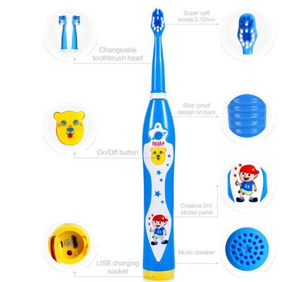 Supply High Quality Children Soft Musical Bristle Electric Toothbrush