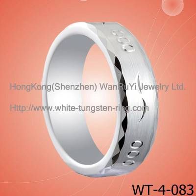 5mm width Beautiful Tungsten Ring Rose Gold Plated