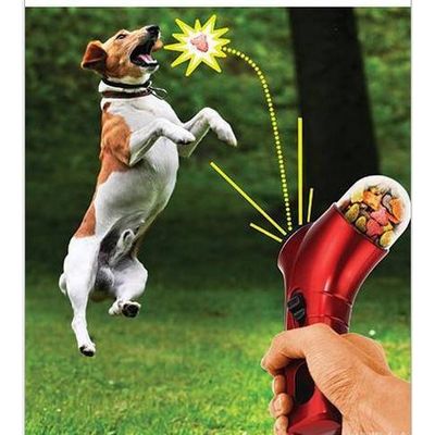 Dog Cat Treat Launcher Pet Snack Treat Launcher Dog Training Tools