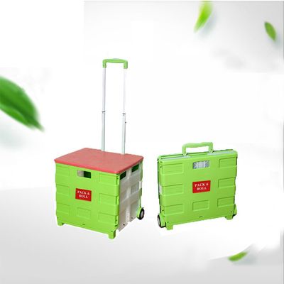 ABS colorful foldable shopping trolley