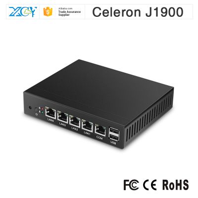 XCY Firewall barebone system J1900 J1800 4 LAN mini PC Pfsense