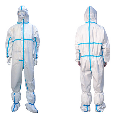 Disposable Antistatic Breathable Type 5-6 Suit Laminate Microporous Coverall