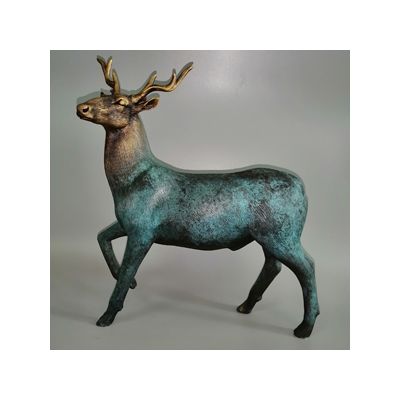 Bronze sculpture Deer brass statue