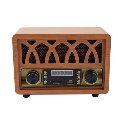 factory supply nostalgic wooden radio antique design with USB SD play& recording