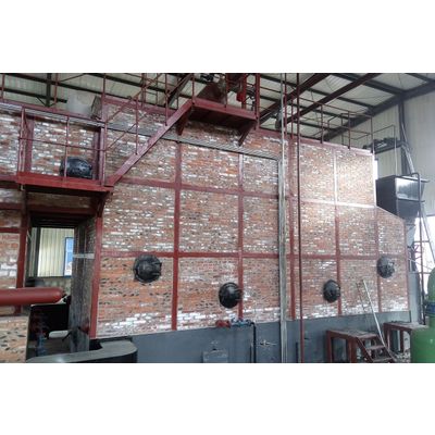 The combination of water fire tube boiler smoke pipe thread