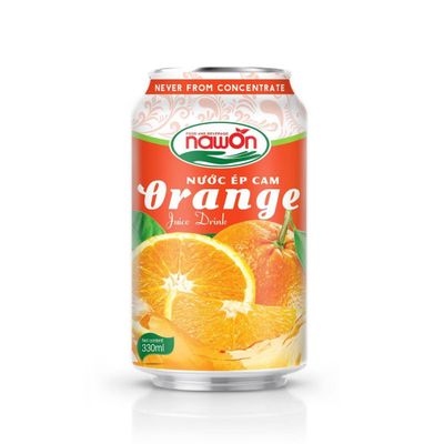 Orange juice drink never from concentrate