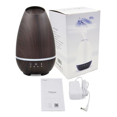 2018 New Touch Screen Dark Wood Ultrasonic Aroma Essential Oil Diffuser for Home Office Spa