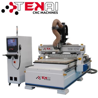 TEM1325C 4x8ft Bed 3 Axis Cnc Atc Router for Aluminum Machinery Cutting with Automatic Tool Changer