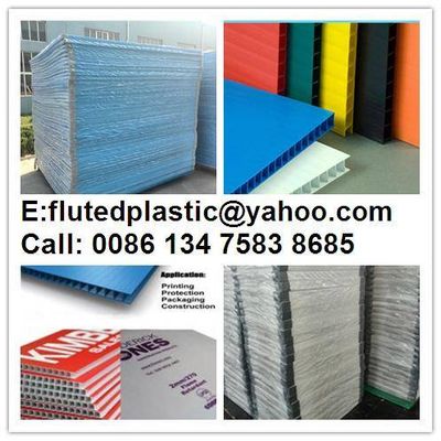 2mm-12mm PP corrugated sheet for floor protection printing packing