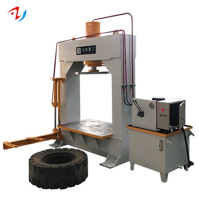 Forklift tyre removal change machine hydraulic press 150/200 ton