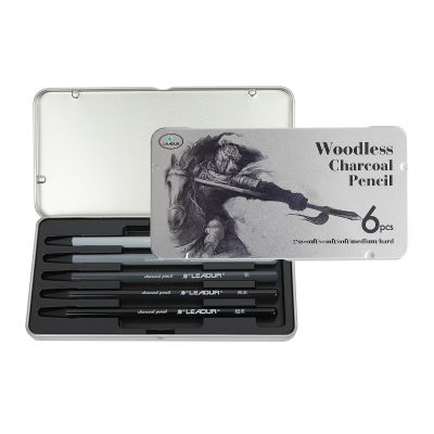 Hard/Medium/Soft/S-Soft/SS-Soft Woodless Charcoal Pencil