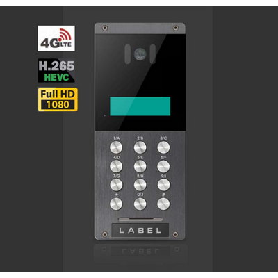1080P 4G LTE Video Door Phone With IOS And Android APP, SIM Card, H.265+ Video, Multi Apartments