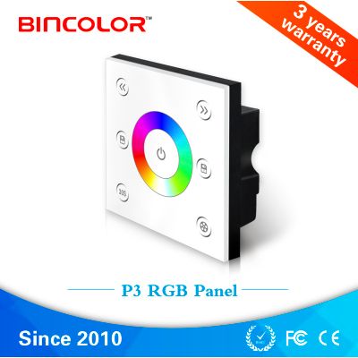 Bincolor P3 Wildly used white wall mounted led light touch panel rgb manual switch controller