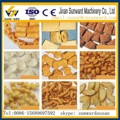 CE certification fully automatic corn snack food machine