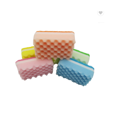 Good Selling Wave Shape Durable Kitchen Cleaning Abrasive Sponge Shower Sponge for bath sponge