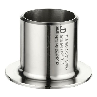 MSS SP-43 A403 stainless seamless B16.9 pipe fitting of stub end