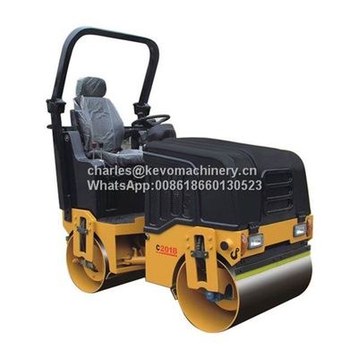 2T Hydraulic Double Drum Vibratory Road Roller